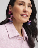No Droop® Multi Floral Drop Earrings