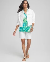 Tropical Pima Sleeveless V-Neck Tunic