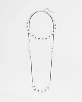 Convertible White Stone Necklace