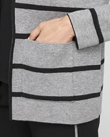 Zenergy® Luxe Reversible Stripe Cardigan