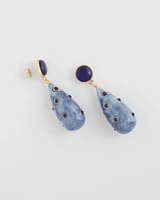Blue Teardrop Earrings