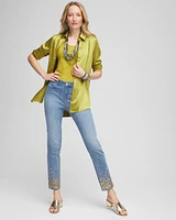 Satin High-low Tunic