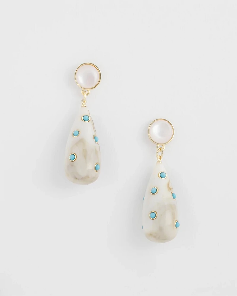 Turquoise Teardrop Earrings