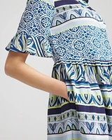 Flutter-Sleeved Maxi Dress