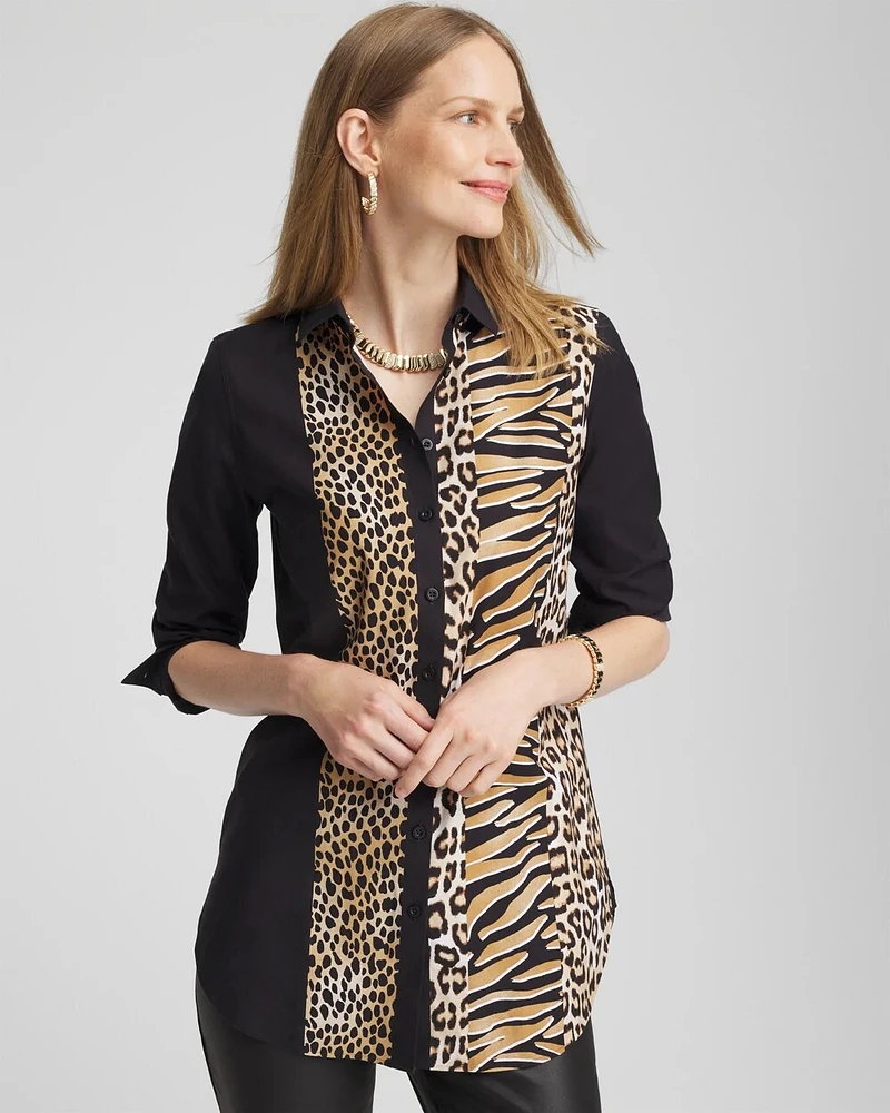 No Iron™ Mixed Animal Print Tunic