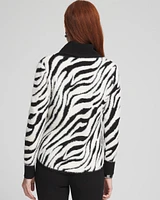 Zenergy® Zebra Cowl-Neck Top