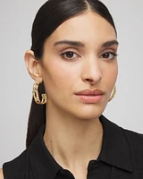 No Droop® Molten Hoop Earrings