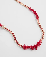 Single Strand Coral Necklace
