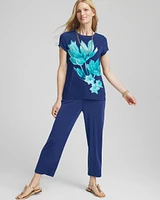 Travelers™ Wildflower Cap-Sleeved Top
