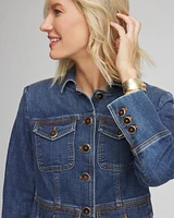 Peplum Jean Jacket