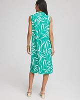 Rayon Silk Sleeveless Shirtdress