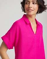 Linen Popover Kaftan Dress