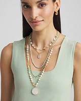 Convertible Multi-Strand Semi-Precious Stone Necklace