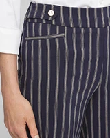 Brigitte Double Stripe Wide Leg Cropped Pants
