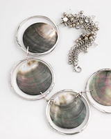 Chico's Originals Genuine Black Lip Shell Necklace