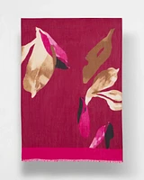 Floral Print Oblong Scarf