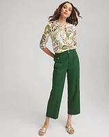 Tropical Cotton Slub Henley Shirt