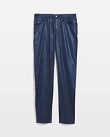 Girlfriend Coated Ankle Jeans