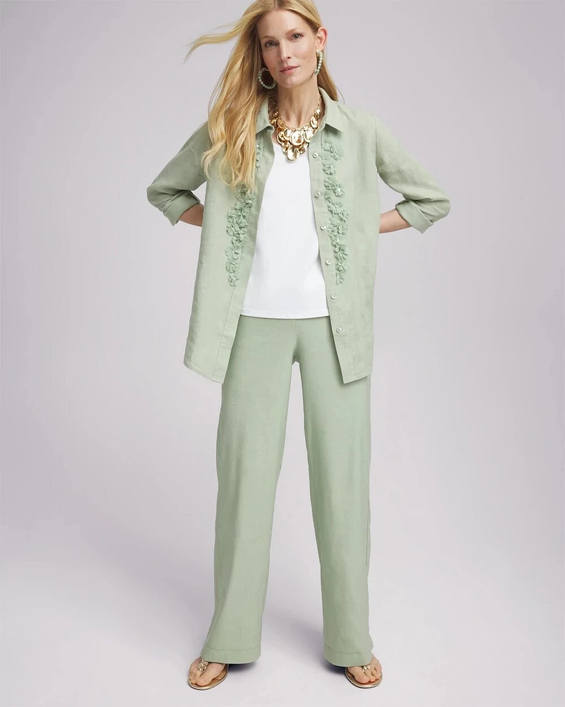 Linen Stretch Relaxed Pants