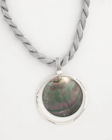Black Lip Shell Pendant Necklace