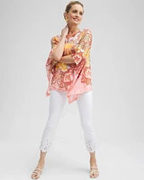 Brigitte Embroidered Slim Cropped Pants