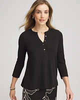 Cotton Slub Henley Shirt