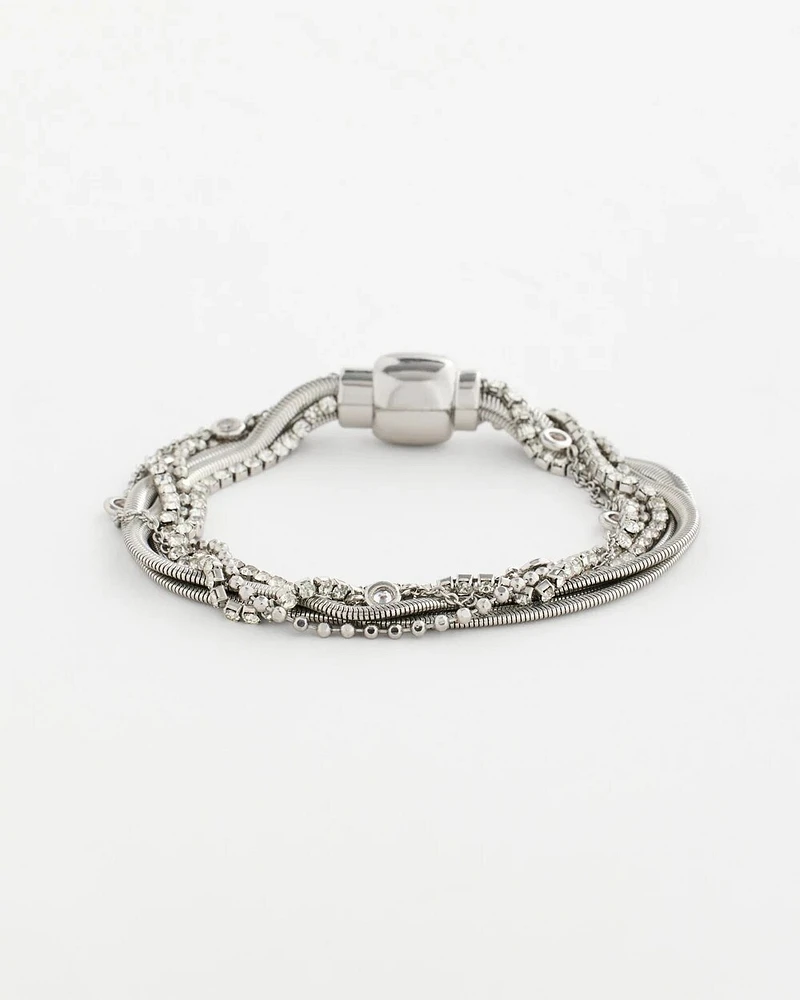 Silvertone Multistrand Bracelet
