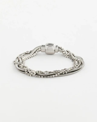 Silvertone Multistrand Bracelet