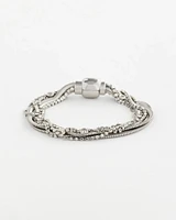 Silvertone Multistrand Bracelet