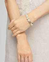 Neutral Stretch Geometric Bracelet