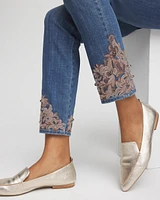 Embellished Pull On Ankle Jeggings