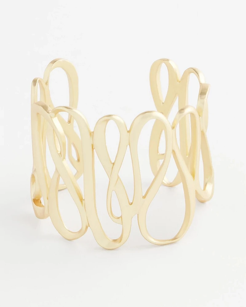 Twisted-Metal Cuff Bracelet