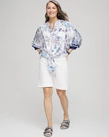 Wildflower Tie-Front Batwing Blouse