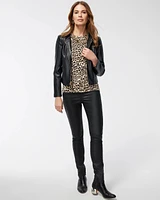 Touch of Cool Cheetah Print Layering Tee