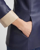 Buttery-Soft Faux Leather Peplum Jacket