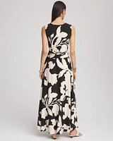 Floral Ruched Jersey Maxi Dress