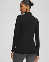 Ruffle Turtleneck Sweater