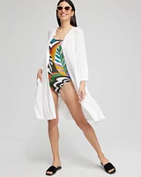 Button Front Swim Coverup