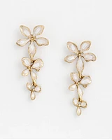 No Droop™ Neutral Flower Drop Earrings
