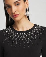 Petite Rhinestone Embellished Maxi Dress