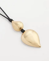 Ash Gold Teardrop Pendant