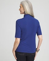 Touch of Cool™ Mock Neck Short Sleeve Tee