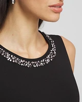 Embellished Ponte Tank
