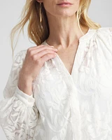Chiffon Embroidered Shirt