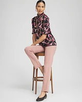 Jacquard Mock Neck Sweater