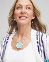 Sea Glass Effect Pendant Necklace