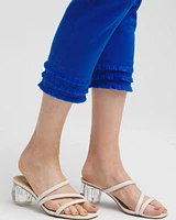 22" Triple Fray Pull-on Capris