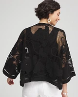 Cutwork Crochet-Lace Short Kimono