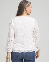 Scalloped Hem Lace Top