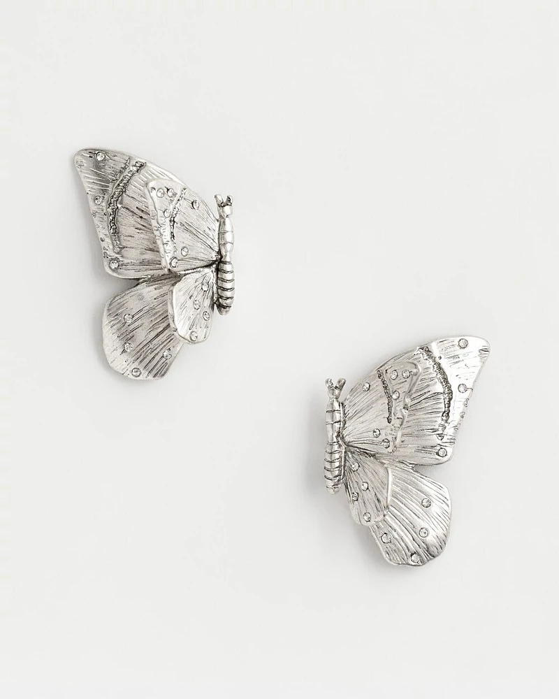 Butterfly Wing Stud Earrings
